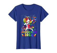Load image into Gallery viewer, Awesome Since 2014 6th Birthday Unicorn Dabbing Girl Party T-Shirt