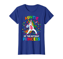 Load image into Gallery viewer, Auntie Of The Birthday Princess Dabbing Unicorn Party Gift T-Shirt