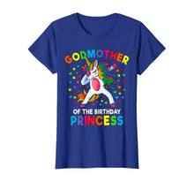 Load image into Gallery viewer, Godmother Of The Birthday Princess Dabbing Unicorn Party T-Shirt