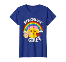 Load image into Gallery viewer, Emoji Birthday Shirt For Girls Unicorn Rainbow Heart Kiss