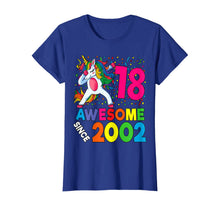Load image into Gallery viewer, 18th Birthday Dabbing Unicorn Party Gift 18 Years Old Girl T-Shirt