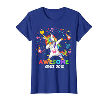 Load image into Gallery viewer, Dabbing Unicorn Awesome Since 2010 - 10th Birthday T-Shirt