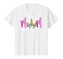 Load image into Gallery viewer, Mom Unicorn Floral Birthday Party Shirt
