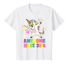 Load image into Gallery viewer, 10 Years Old 10th Birthday Awesome Since 2010 Unicorn T-Shirt
