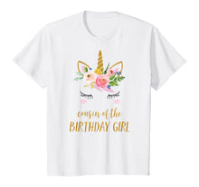 Load image into Gallery viewer, Unicorn Cousin Shirt, Cute Cousin of the Birthday Girl Top