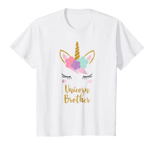 Load image into Gallery viewer, Unicorn Brother Shirt, Brother of the Birthday Girl Gift