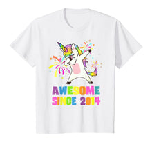 Load image into Gallery viewer, 6 Years Old 6th Birthday Awesome Since 2014 Unicorn T-Shirt
