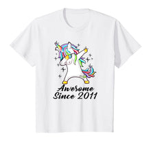Load image into Gallery viewer, Unicorn Dabbing Awesome Since 2011 8th yrs Birthday Gifts