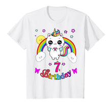 Load image into Gallery viewer, Caticorn 7th seven years Birthday Unicorn Cat Rainbow Shirt T-Shirt