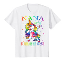 Load image into Gallery viewer, Nana of the Birthday Princess Unicorn Girl T-Shirt