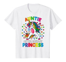 Load image into Gallery viewer, Auntie Of The Birthday Princess Dabbing Unicorn Party Gift T-Shirt