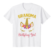 Load image into Gallery viewer, Grandma Of The Birthday Girl Party Outfit Unicorn Matching T-Shirt