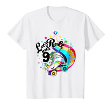 Load image into Gallery viewer, Kids 9 Year Old Birthday Shirt Girl Roller Skate Unicorn Outfit