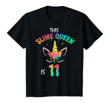 Load image into Gallery viewer, This Slime Queen Is 11-11th Birthday Girl Unicorn and Slime T-Shirt