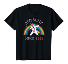 Load image into Gallery viewer, Dabbing Unicorn Birthday Girl Gifts 11 Years Old Since 2008 T-Shirt