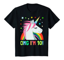 Load image into Gallery viewer, Unicorn Birthday Shirts For 10 Year Old Girls Boys OMG Gift