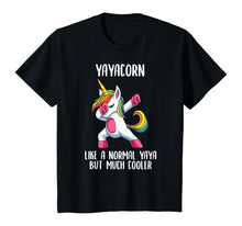 Load image into Gallery viewer, Unicorn Yaya Girl Birthday Party Apparel Greek YayaCorn Cute T-Shirt