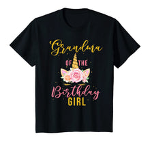 Load image into Gallery viewer, Grandma Birthday Girl Grandmother Gifts Unicorn Birthday T-Shirt