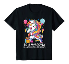 Load image into Gallery viewer, Funny Unicorn Dabbing Nurse Shirt Nursicorn Nursing Birthday