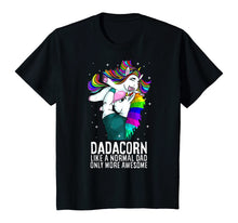 Load image into Gallery viewer, Dadacorn Dad Only More Awesome Mens Unicorn Birthday Gift T-Shirt