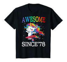 Load image into Gallery viewer, Unicorn 42nd Birthday Gift Rainbow 1978 42 Years Old T-Shirt