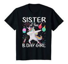 Load image into Gallery viewer, Matching Unicorn Sister Shirt , Sister of the Birthday Girl