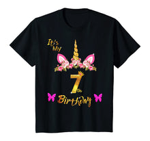 Load image into Gallery viewer, Unicorn Birthday Shirt For Girls OMG It's My 7th Birthday
