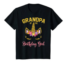 Load image into Gallery viewer, Grandpa Of The Birthday Girl Party Outfit Unicorn Matching T-Shirt