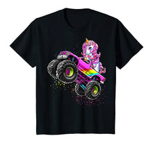 Load image into Gallery viewer, Monster Truck Unicorn Birthday Party Monster Truck Girl Gift T-Shirt