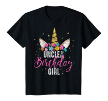 Load image into Gallery viewer, Uncle Of The Birthday Girl Uncle Gift Unicorn Birthday T-Shirt