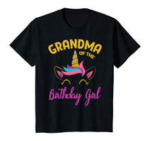 Load image into Gallery viewer, Grandma of the Unicorn Birthday Girl T-Shirt Matching Shirt