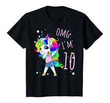 Load image into Gallery viewer, 10th Birthday Unicorn For Girls Children Unicorn Ten Years T-Shirt
