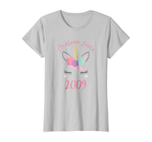 Load image into Gallery viewer, Unicorn Awesome Since 2009, Unicorn 9th Birthday Girl Shirt