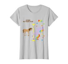Load image into Gallery viewer, Funny 50th Birthday Gift Rainbow Unicorn 50 Years Old T-Shirt