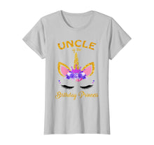 Load image into Gallery viewer, Uncle Of The Unicorn Birthday Princess Birthday Party TShirt