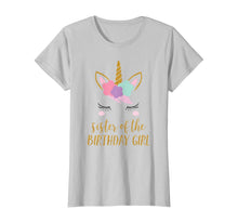 Load image into Gallery viewer, Cute Unicorn Sister Shirt, Sister of the Birthday Girl Tee