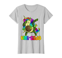 Load image into Gallery viewer, Uni Cado Dabbing Unicorn Avocado Rainbow Girl Birthday Gift T-Shirt