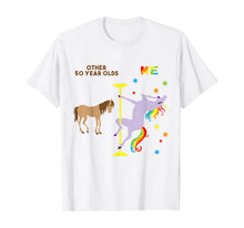 Load image into Gallery viewer, Funny 50th Birthday Gift Rainbow Unicorn 50 Years Old T-Shirt