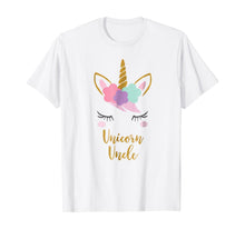 Load image into Gallery viewer, Unicorn Uncle Shirt, Uncle of the Birthday Girl Gift