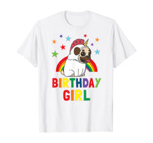 Load image into Gallery viewer, Girl Birthday Unicorn Pug B-day Party Kids Gift Idea Unipug T-Shirt
