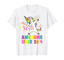 Load image into Gallery viewer, 6 Years Old 6th Birthday Awesome Since 2014 Unicorn T-Shirt