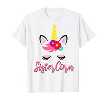 Load image into Gallery viewer, Sistercorn Shirt Unicorn Party Gift for Sister Girl Birthday