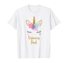 Load image into Gallery viewer, Mens Unicorn Dad Shirt, Dad of the Birthday Girl Gift