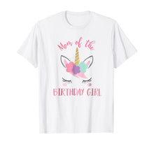 Load image into Gallery viewer, Unicorn Mom Shirt, Mom of the Birthday Girl Matching Shirt