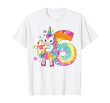 Load image into Gallery viewer, 6th Birthday Unicorn Shirt Gift for Girls Age 6 Tie Dye Tee T-Shirt