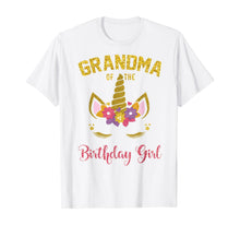 Load image into Gallery viewer, Grandma Of The Birthday Girl Party Outfit Unicorn Matching T-Shirt