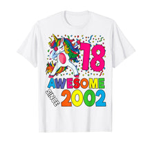 Load image into Gallery viewer, 18th Birthday Dabbing Unicorn Party Gift 18 Years Old Girl T-Shirt