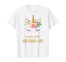 Load image into Gallery viewer, Unicorn Cousin Shirt, Cute Cousin of the Birthday Girl Top
