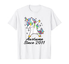 Load image into Gallery viewer, Unicorn Dabbing Awesome Since 2011 8th yrs Birthday Gifts