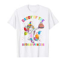 Load image into Gallery viewer, Mens Daddy of the Birthday Princess Unicorn Outfit T-Shirt